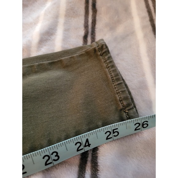 Gap 1969 Easy Leggings Olive Green Distressed Skinny Pants Womens Sz: 00 Regular - Picture 11 of 12